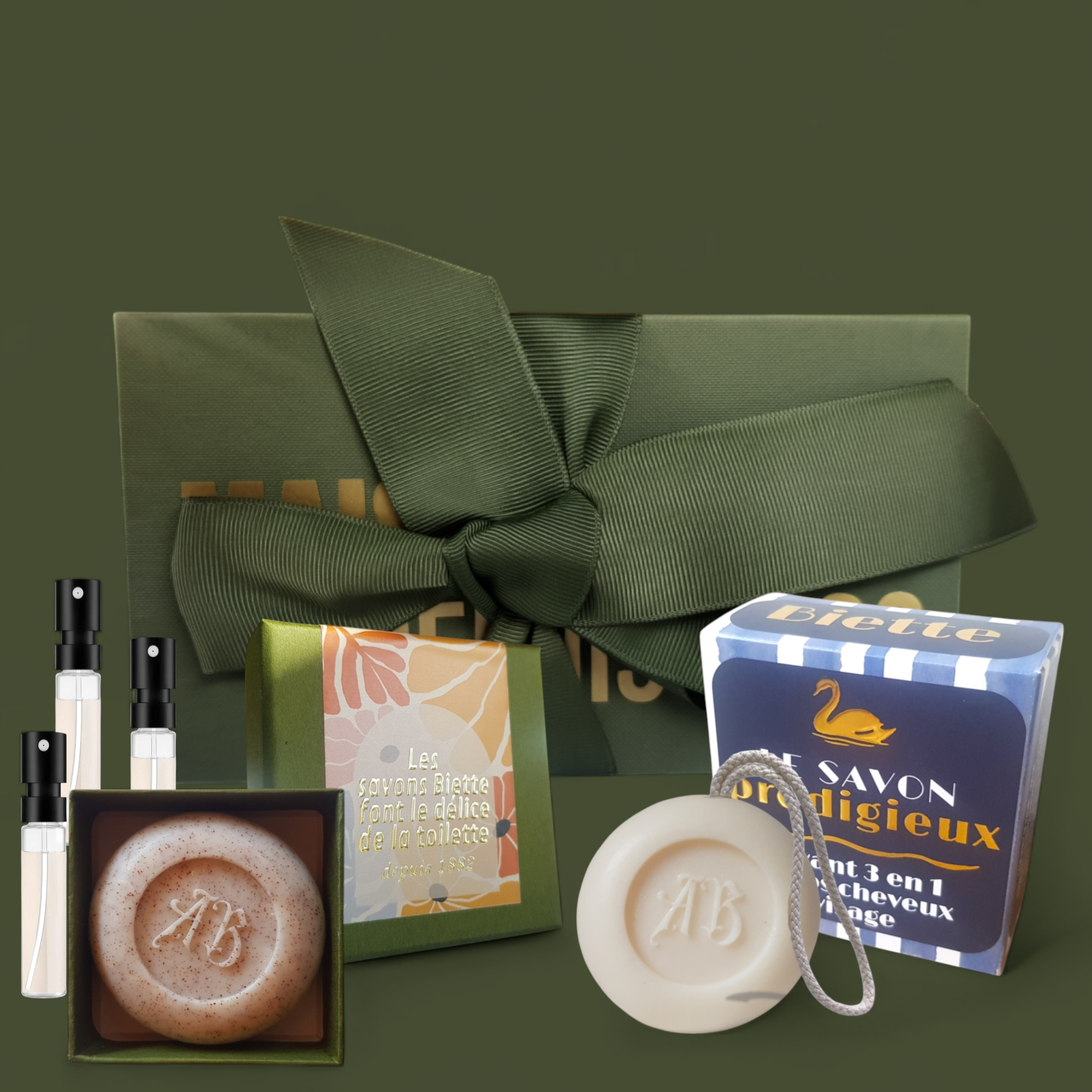 COFFRET DE NOEL MAISON BIETTE - 7 SOINS PARFUMES A OFFRIR